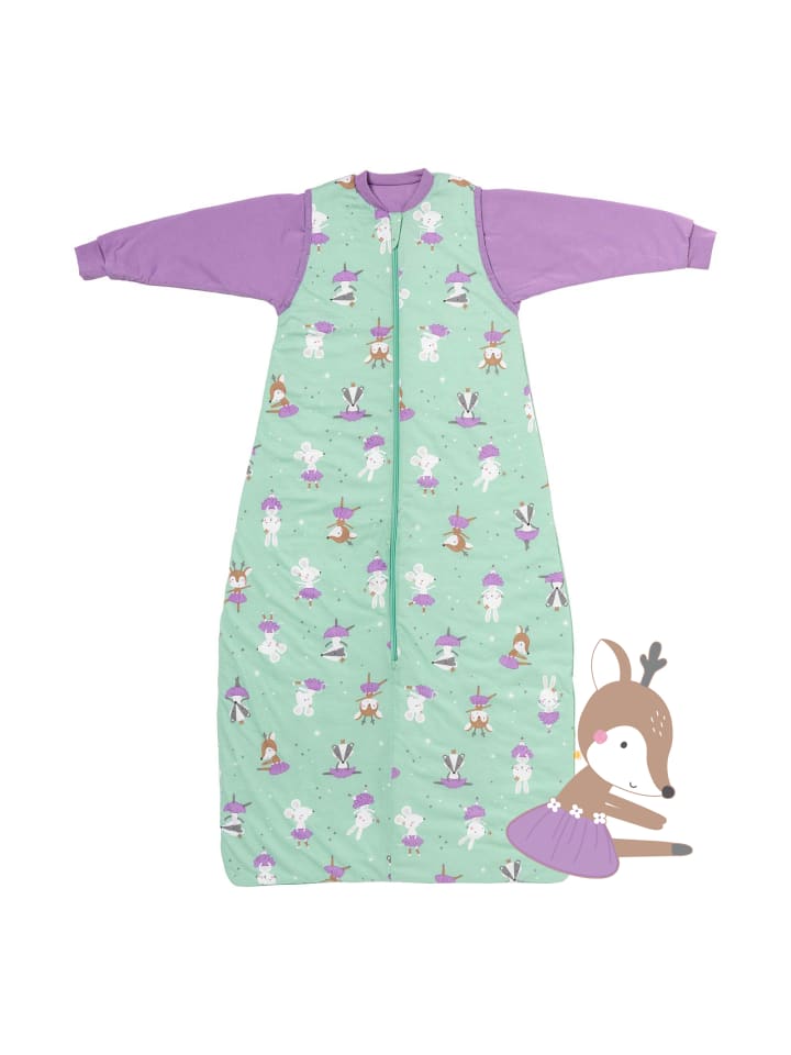 Schlummersack Babyschlafsack, 2.5 TOG in Mint-Lila günstig kaufen