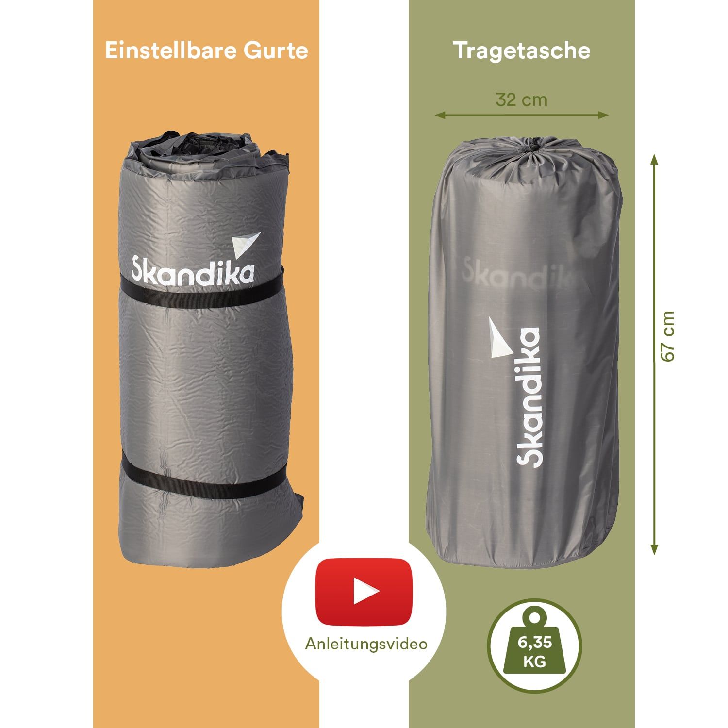 Skandika Easy Double selbstaufblasend Schlafmatte