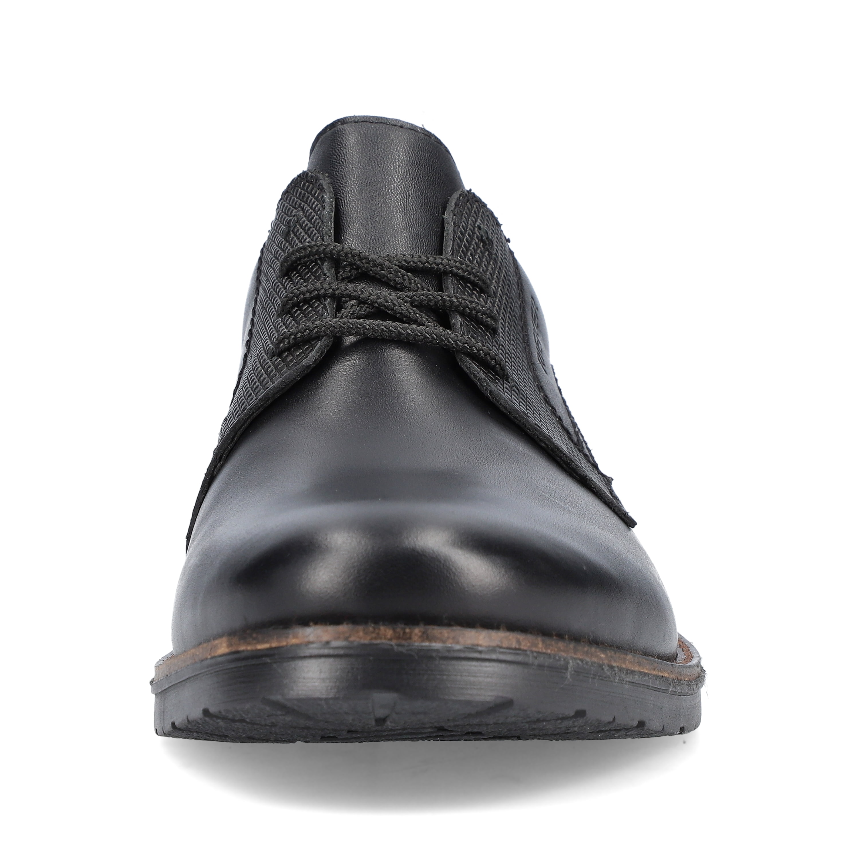 Rieker Herren Schnürschuhe glanzschwarz