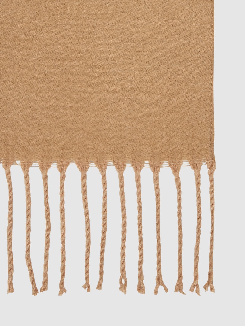 Schal mit Baumwoll-Anteil in offwhite