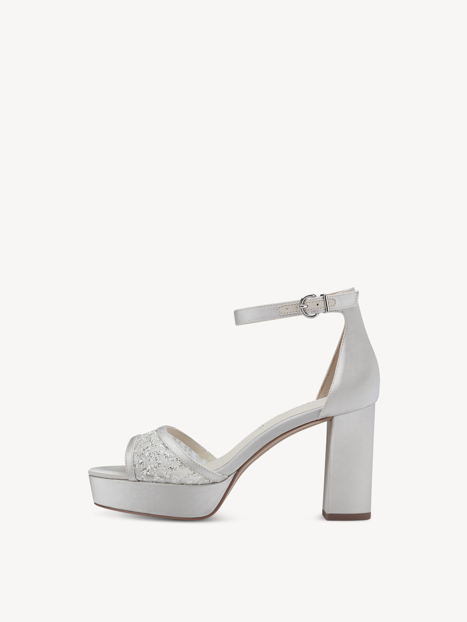 Sandale à talon - beige