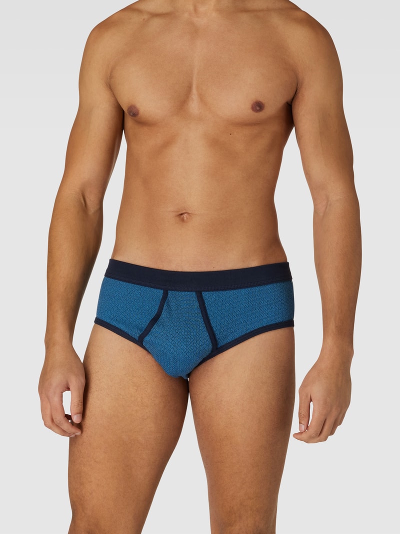 Slip mit elastischem Bund in blau