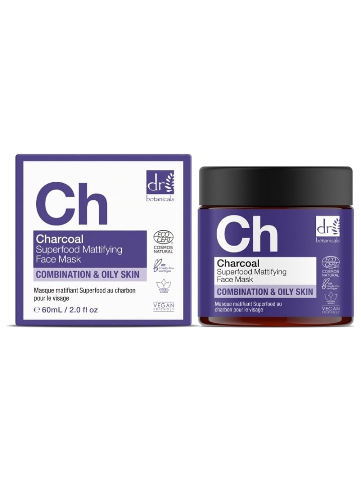Dr Botanicals Charcoal Superfood Gesichtsmaske Duo – Mattierende Pflege günstig kaufen onesize