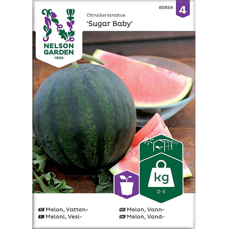 Nelson garden Frø Melon Vann-, Sugar Baby