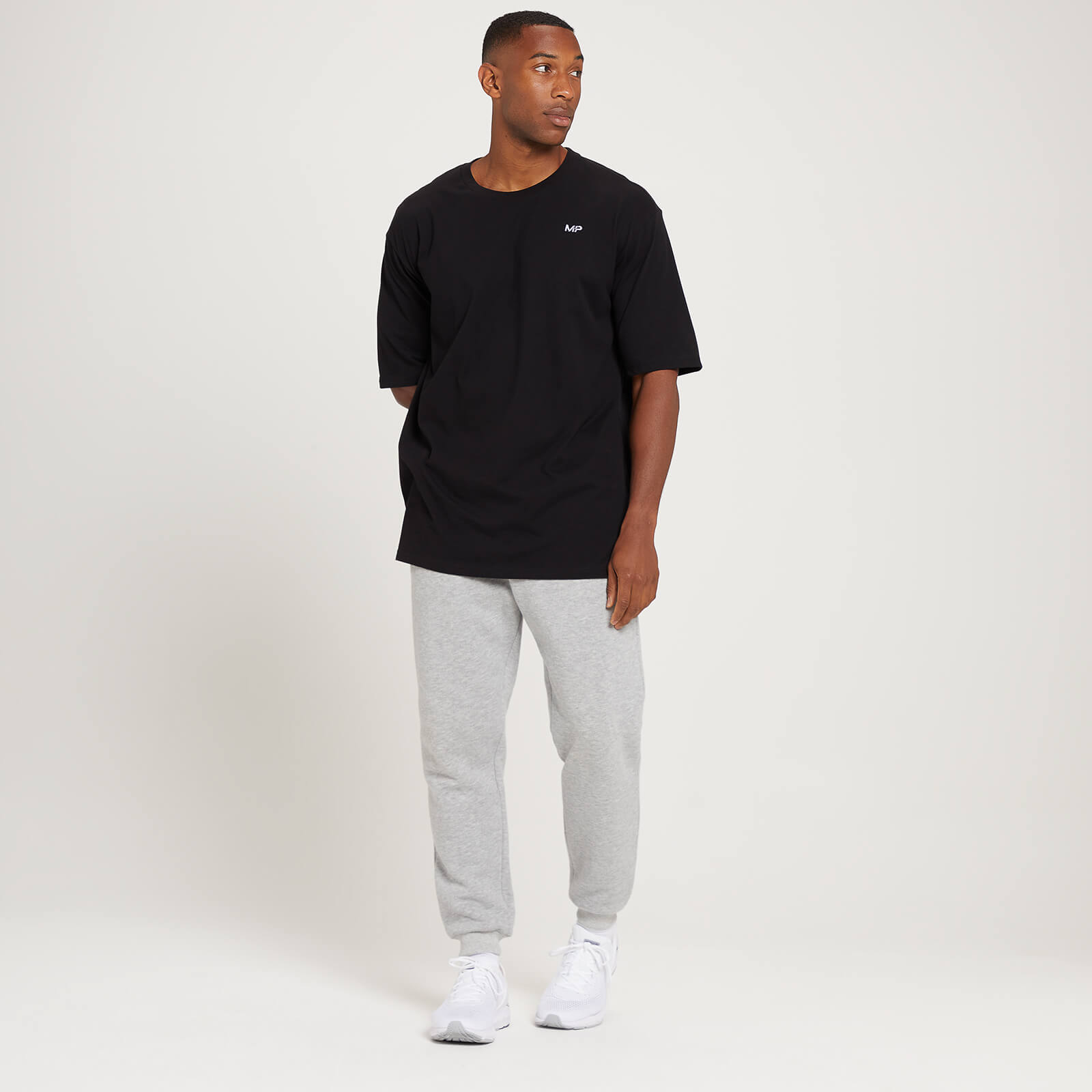T-shirt oversize MP pour hommes – Noir