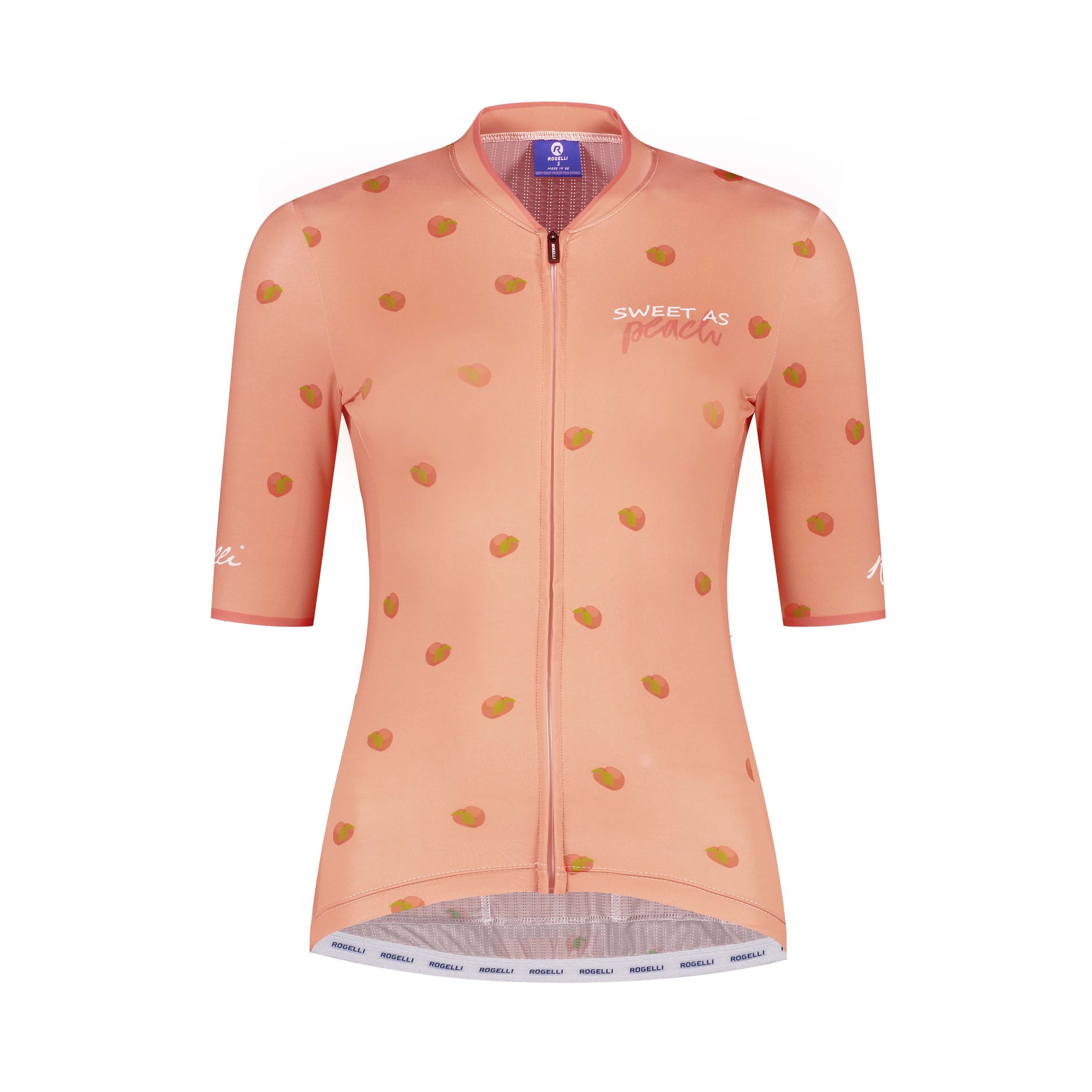Rogelli Fruity Koralle Damen Radtrikot Kurzarm