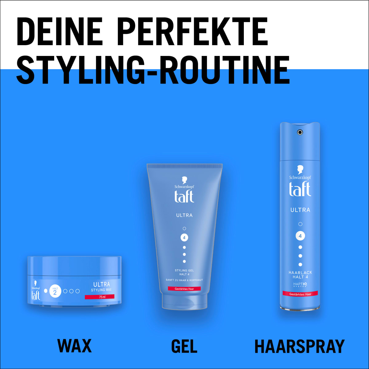 Haargel ULTRA Styling Wax Halt 2, 75 ml