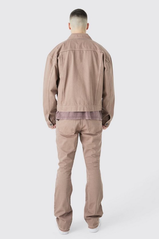 Tall kastige Jeansjacke