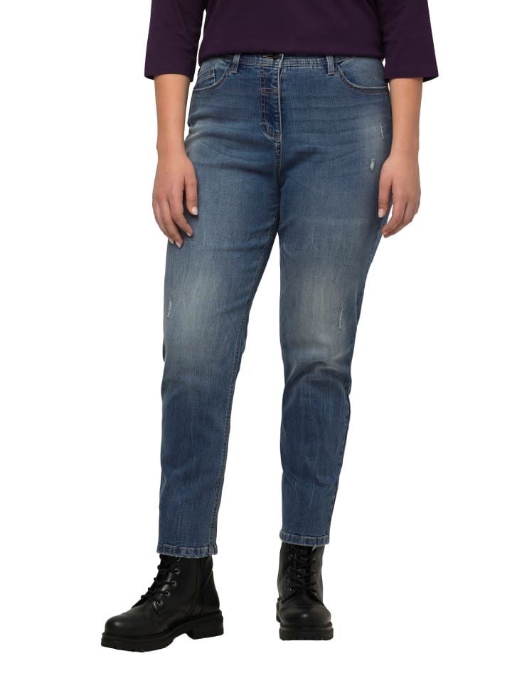 Ulla Popken Jeans in blue denim günstig kaufen