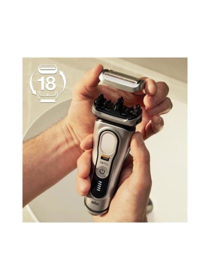 Braun Series 9 Ersatzscherkopf Kombipack 94M in Silber günstig kaufen Anzahl: 1 Set