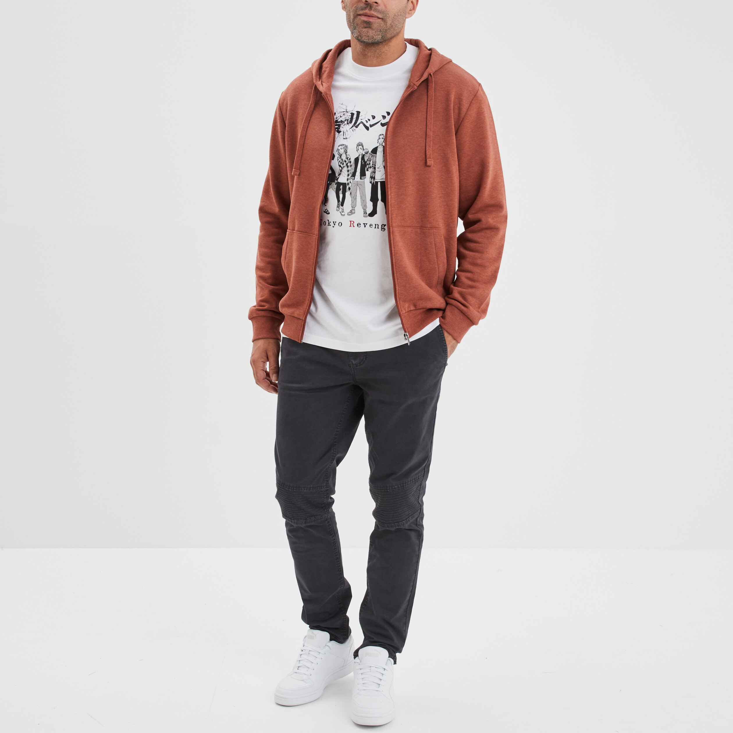 T-shirt droit coton Tokyo Revengers blanc homme | La Halle