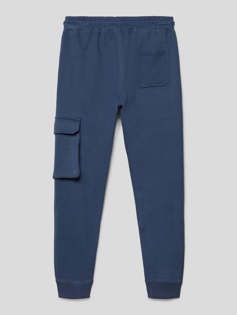 Sweatpants mit Cargotasche in marineblau