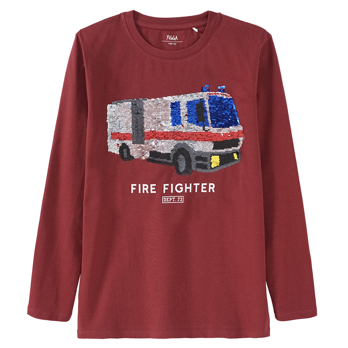 Jungen Langarmshirt mit Wendepailletten