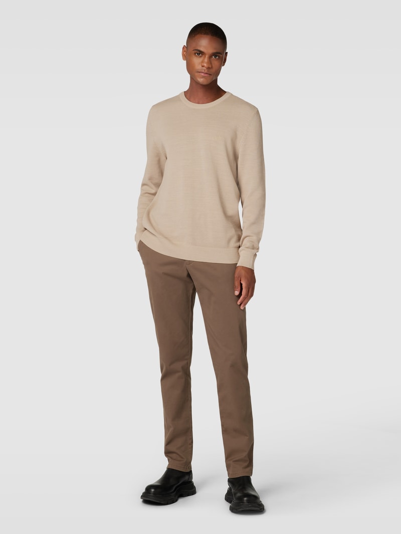 Chino mit französischen Eingrifftaschen in taupe