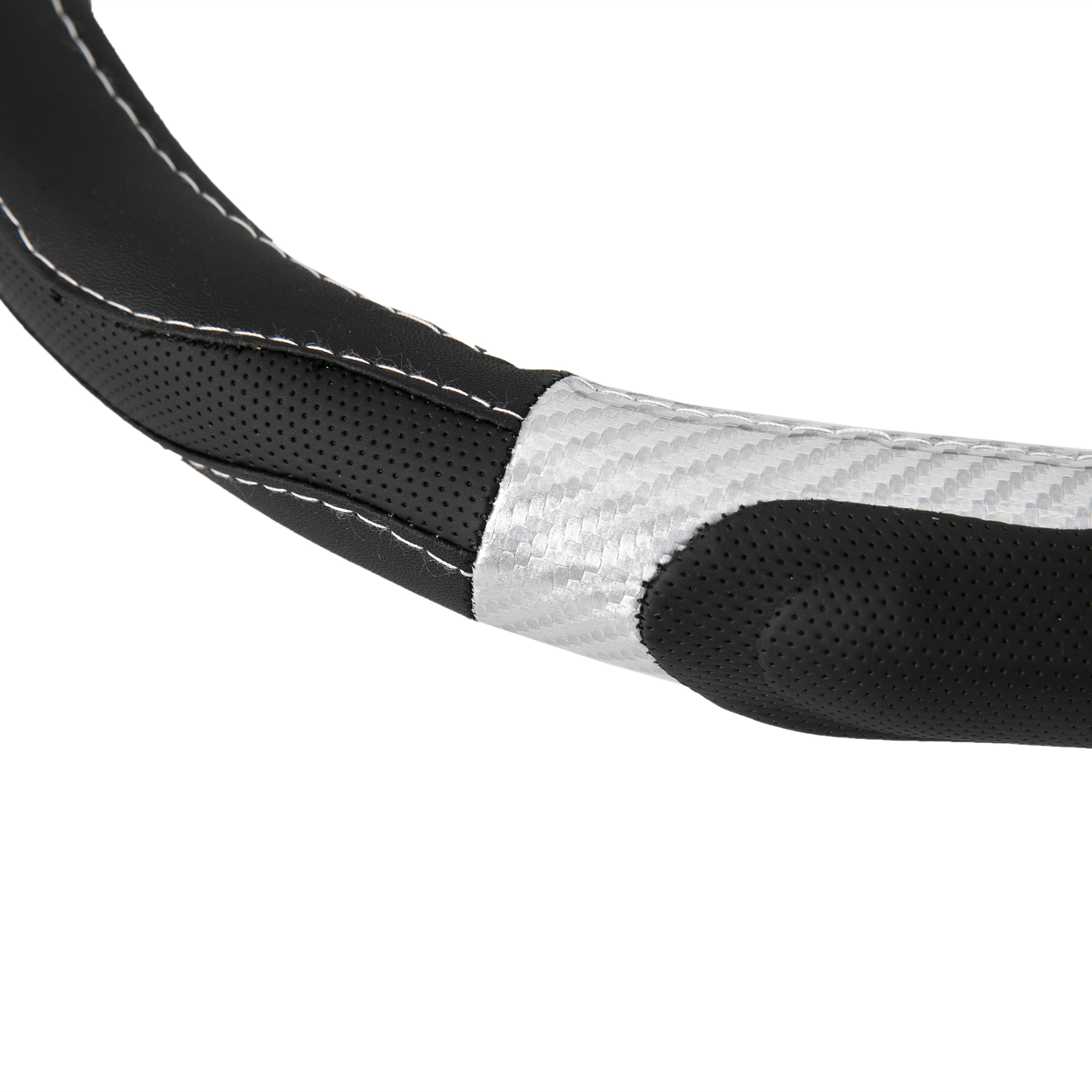 Norauto schwarz-silberner Carbon-Lenkradbezug - ATU