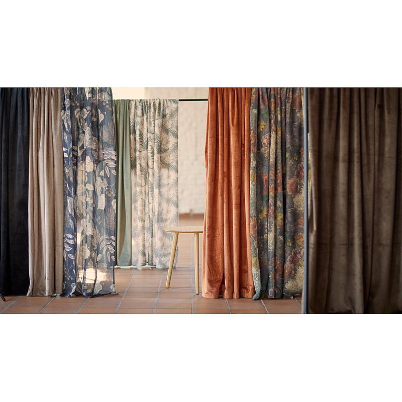 Home Gardin 140x220 cm velvet skoggrønn