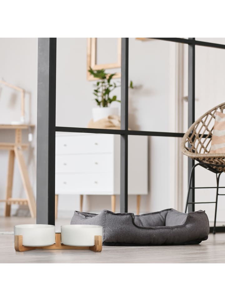 relaxdays Hundenapfbar in Weiß - 850 ml günstig kaufen onesize