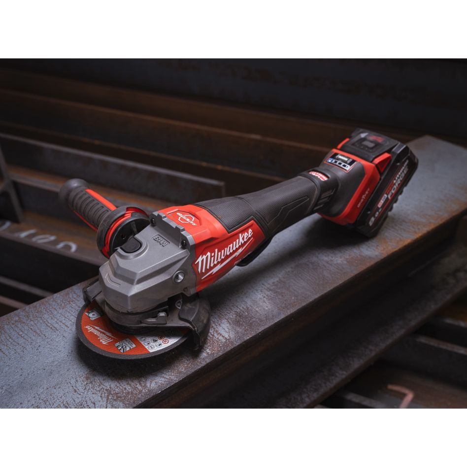 Milwaukee 4933493419 M18 FHSAGO125VXPDB2-0X FUEL™ 125 mm angle grinder with brake, variable speed and ONE-KEY™ 18 V excl. Battery and charger in HD-Box