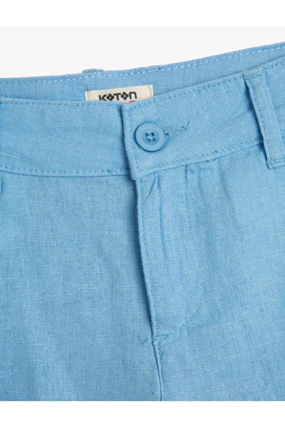 Koton  Leinenshorts mit Knöpfen und Taschen