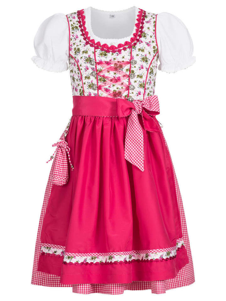 Nübler Kinderdirndl 3-teilig Natalie in Weiß günstig kaufen