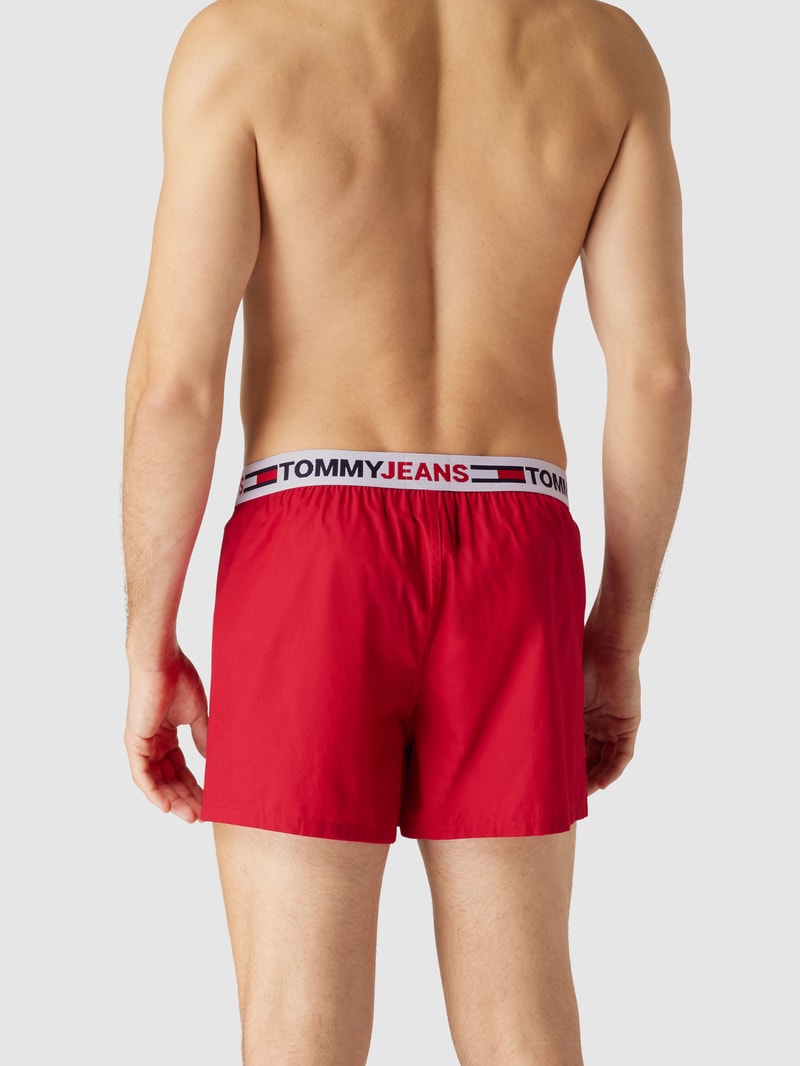 Boxershorts mit Logo-Bund in rot