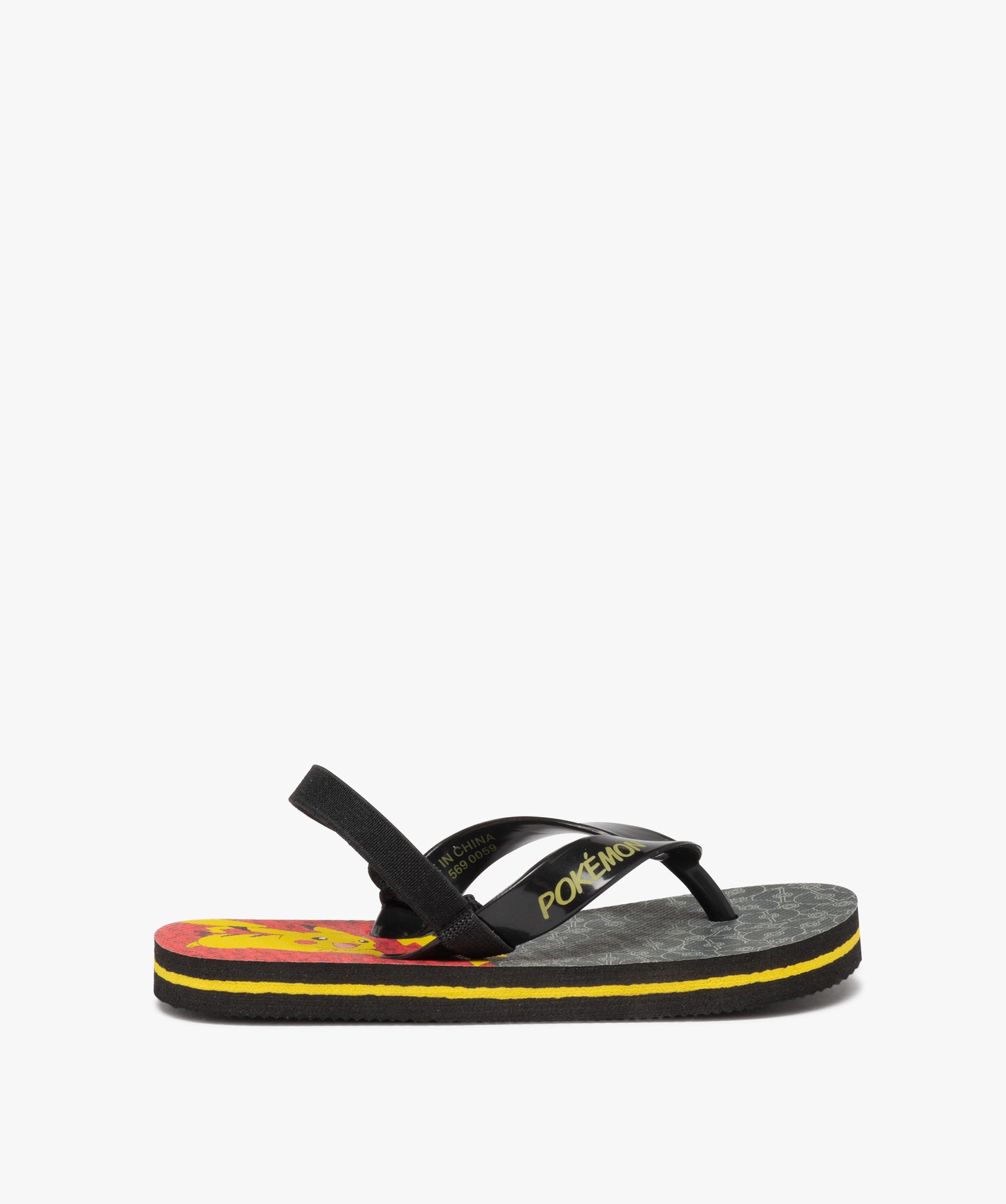 Tongs Garçon Pikachu à bride élastique - Pokémon gris | GEMO