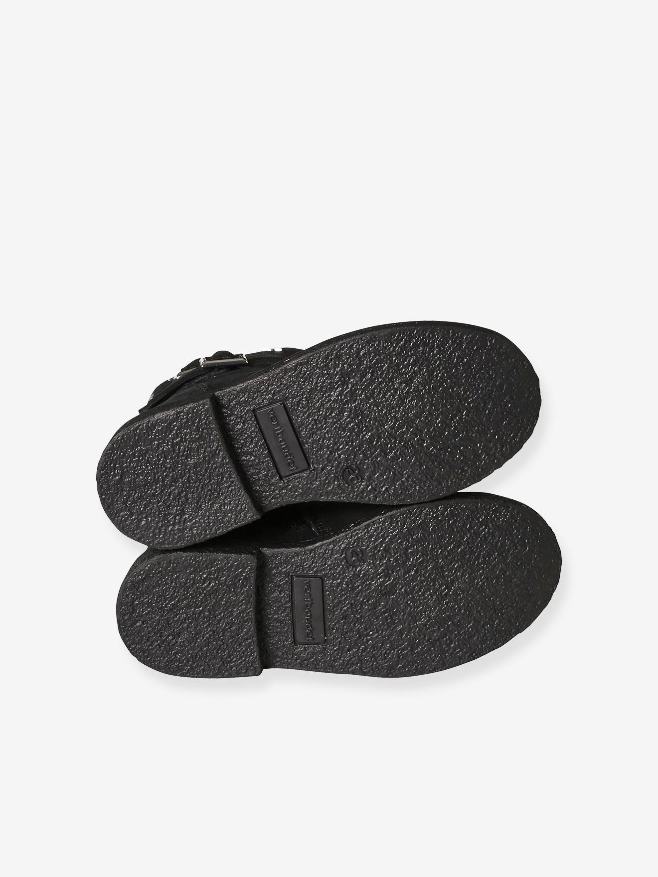 Vertbaudet Warme Mädchen Boots mit Anziehtrick - schwarz