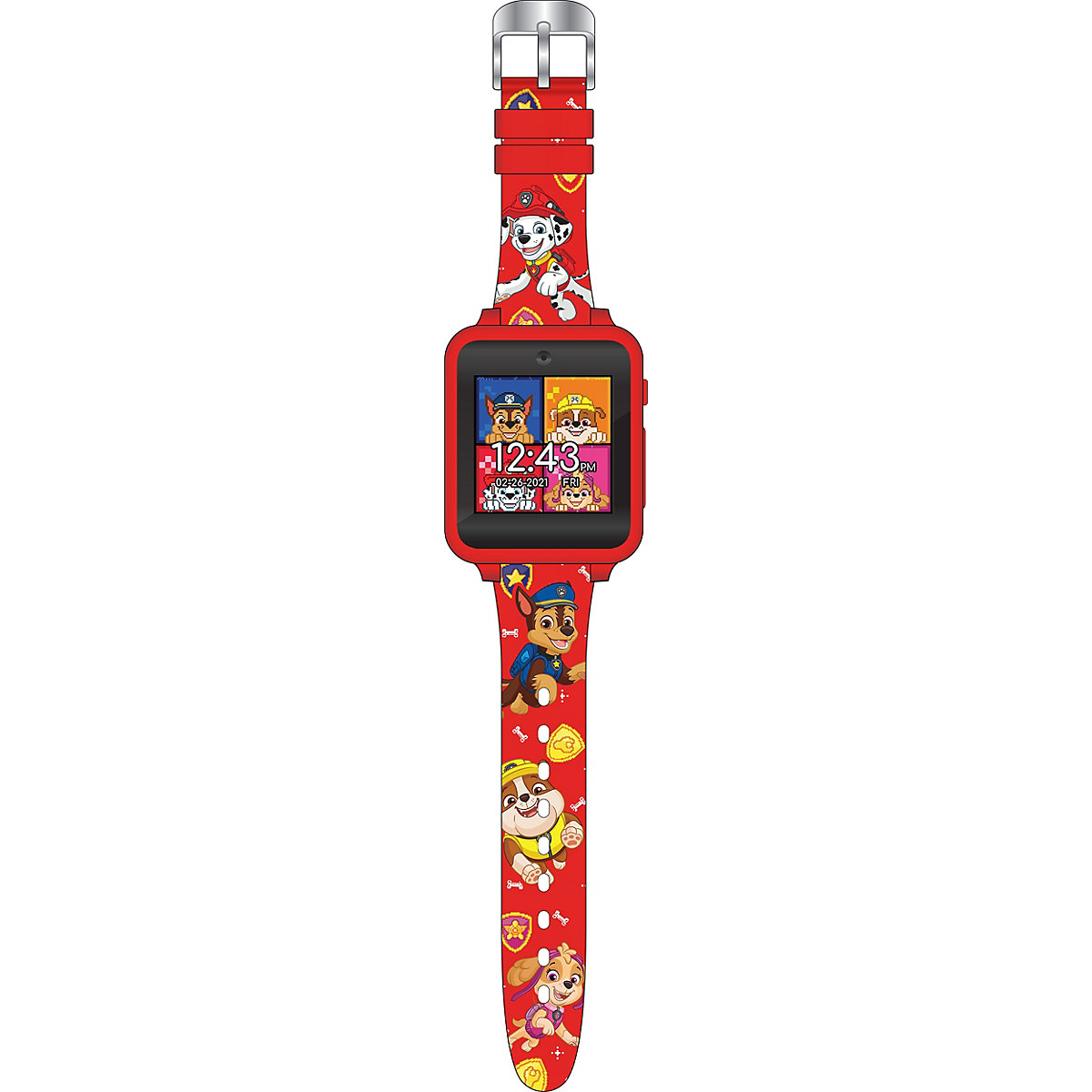 Kinder Smart Watch Paw Patrol (rot) Kinderuhr mit Selfie-Kamera Foto & Video, coolen Spielen, Fitness Tracker uvm. (PAW4275)