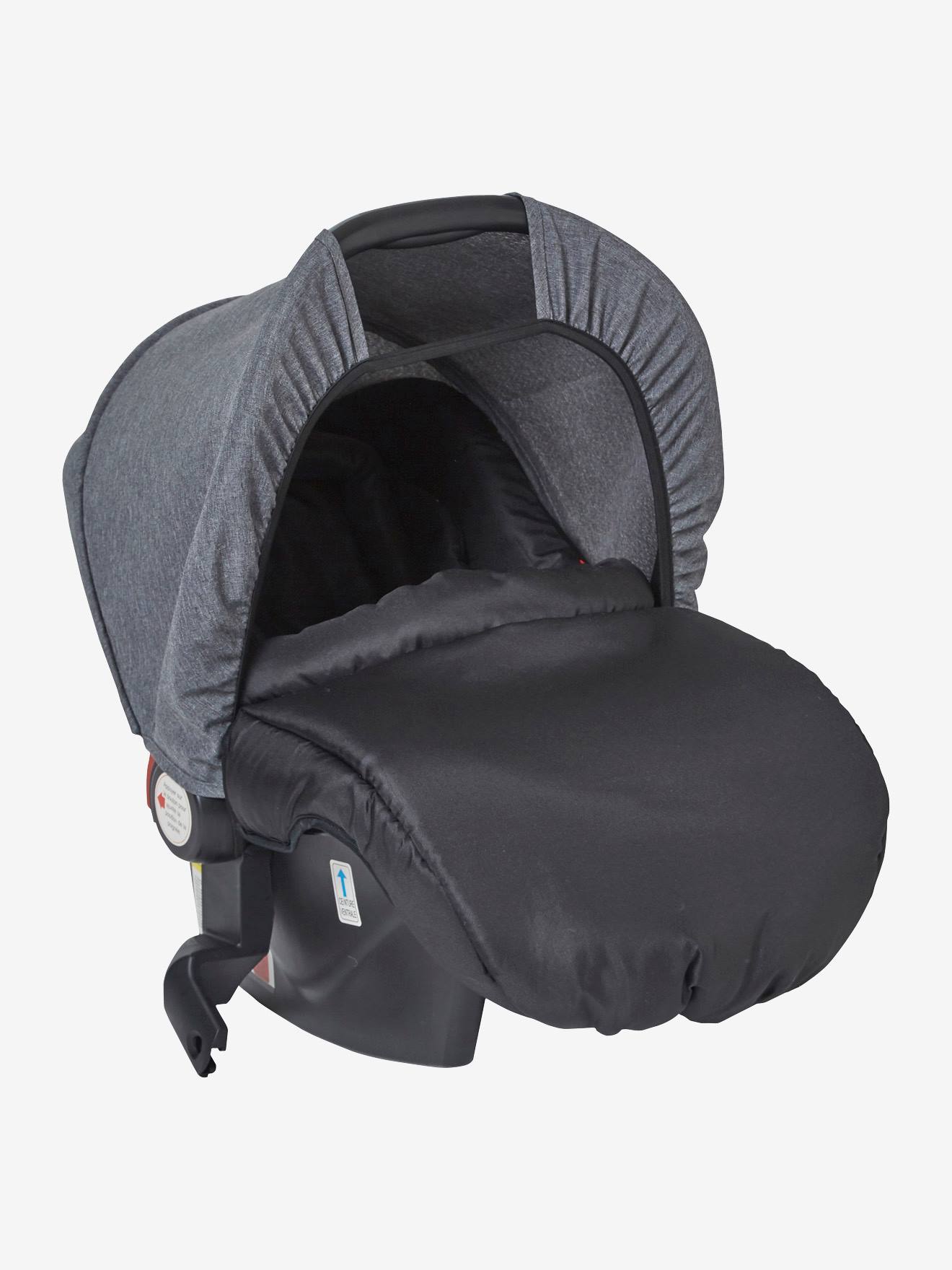 Combiné duo babycoque + poussette vertbaudet Primacity gris