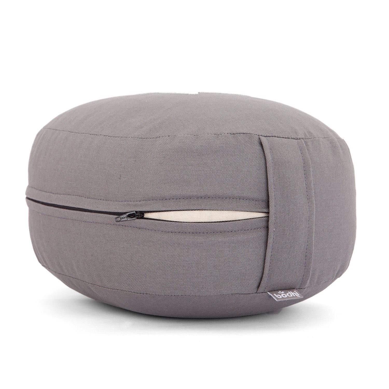 bodhi Meditationskissen Meditationskissen OVAL mit Lotus Stickerei