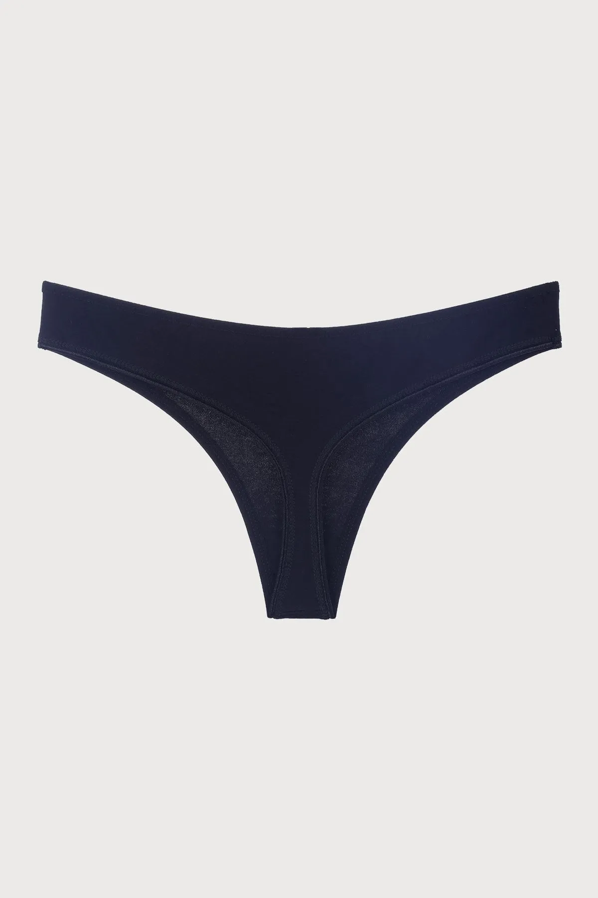 Nicoletta  Damen-Tanga, 5-teilig, Schwarz