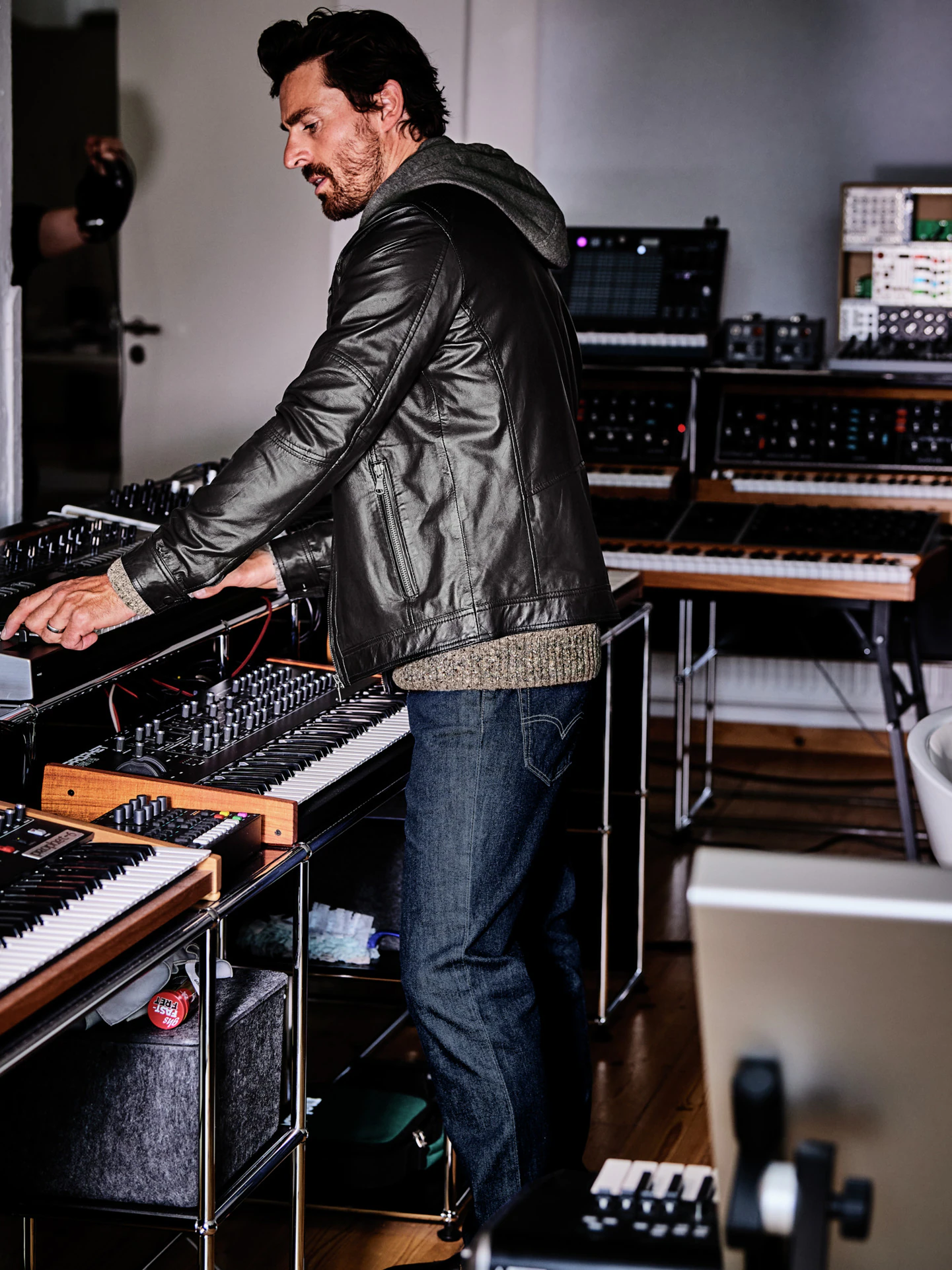 Momentum-Lederjacke