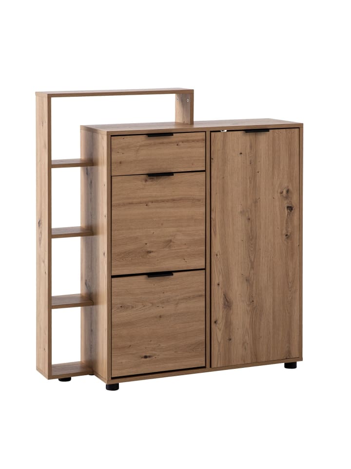 KADIMA DESIGN Schuhschrank Eiche-Dekor 98x110x30 cm Schuhkipper Geschlossen, günstig kaufen onesize
