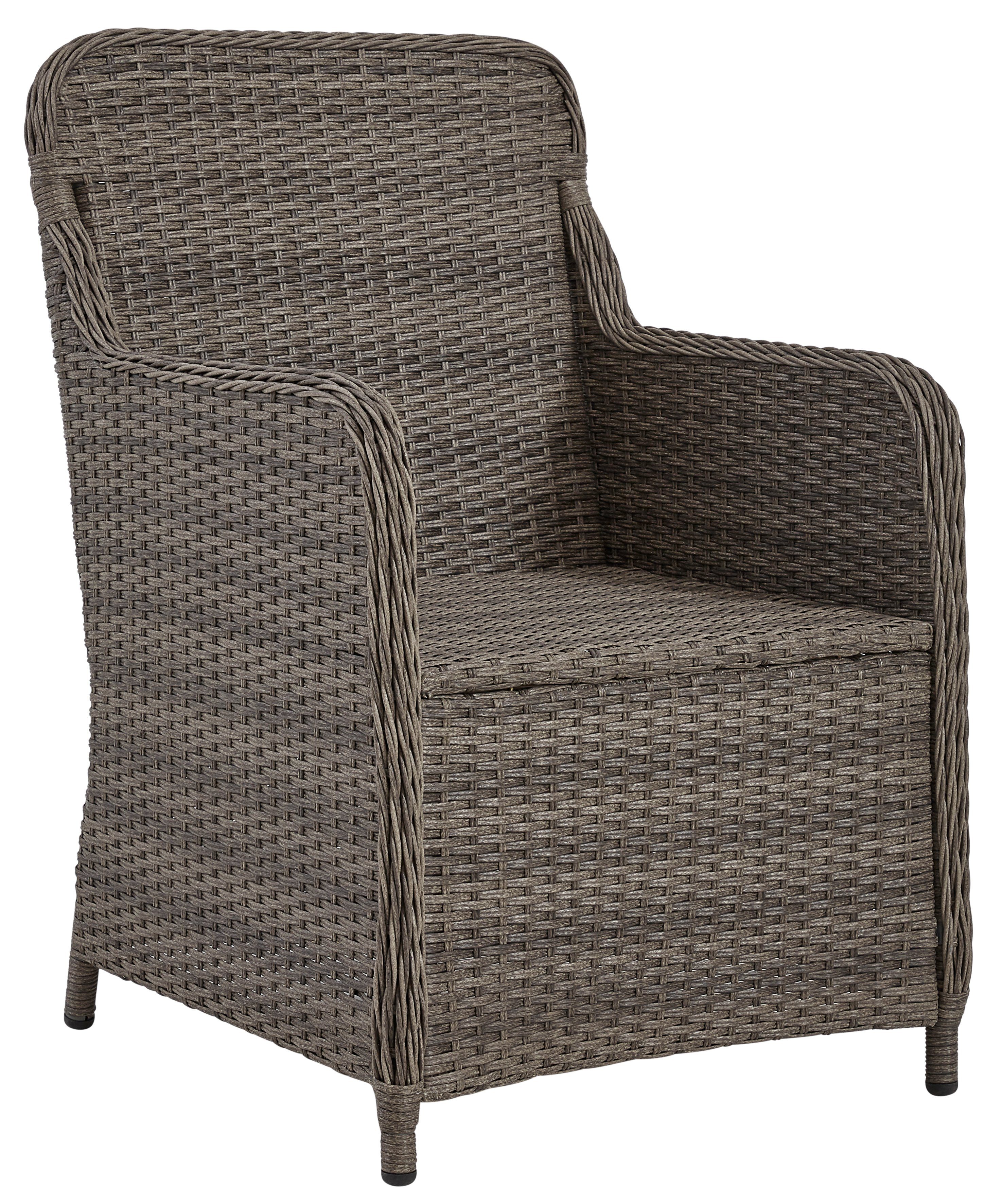 KONIFERA Garten-Essgruppe Kairo, (19-tlg., 6x Sessel, 1x Tisch 180x90x74 cm, Stahl/Polyrattan), inkl. Auflagen