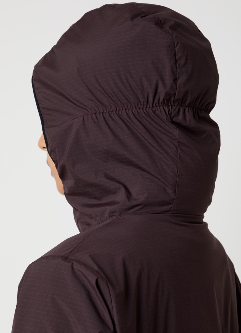 Giacca softshell Moncler Mietres con cappuccio e logo
