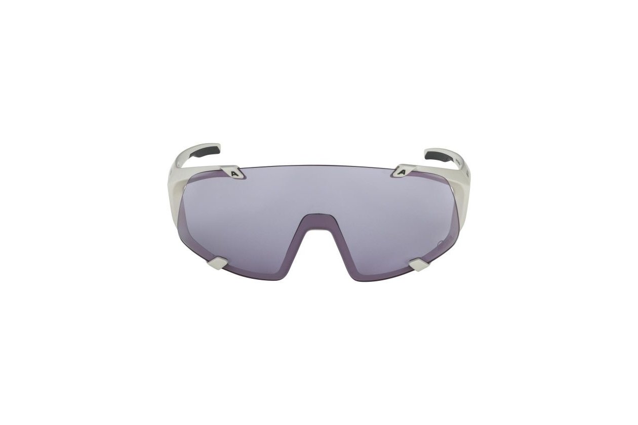 Alpina Hawkeye S Q-Lite V cool-grey matt / purple mirror lens