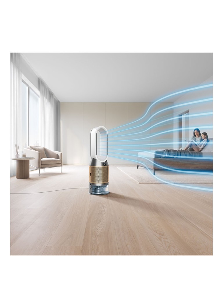 Purificator de aer Dyson Purifier Humidify + Cool, umidificator cu eliminare de formaldehidă, ventilator de masă și umidificator, înălțime 93 cm.