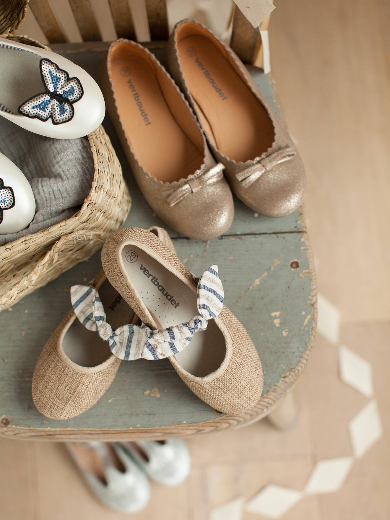 Vertbaudet Mädchen Ballerinas - marine