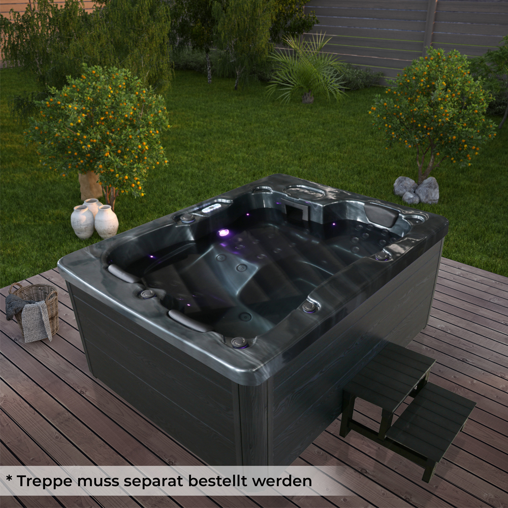Home Deluxe Outdoor Whirlpool BLACK MARBLE