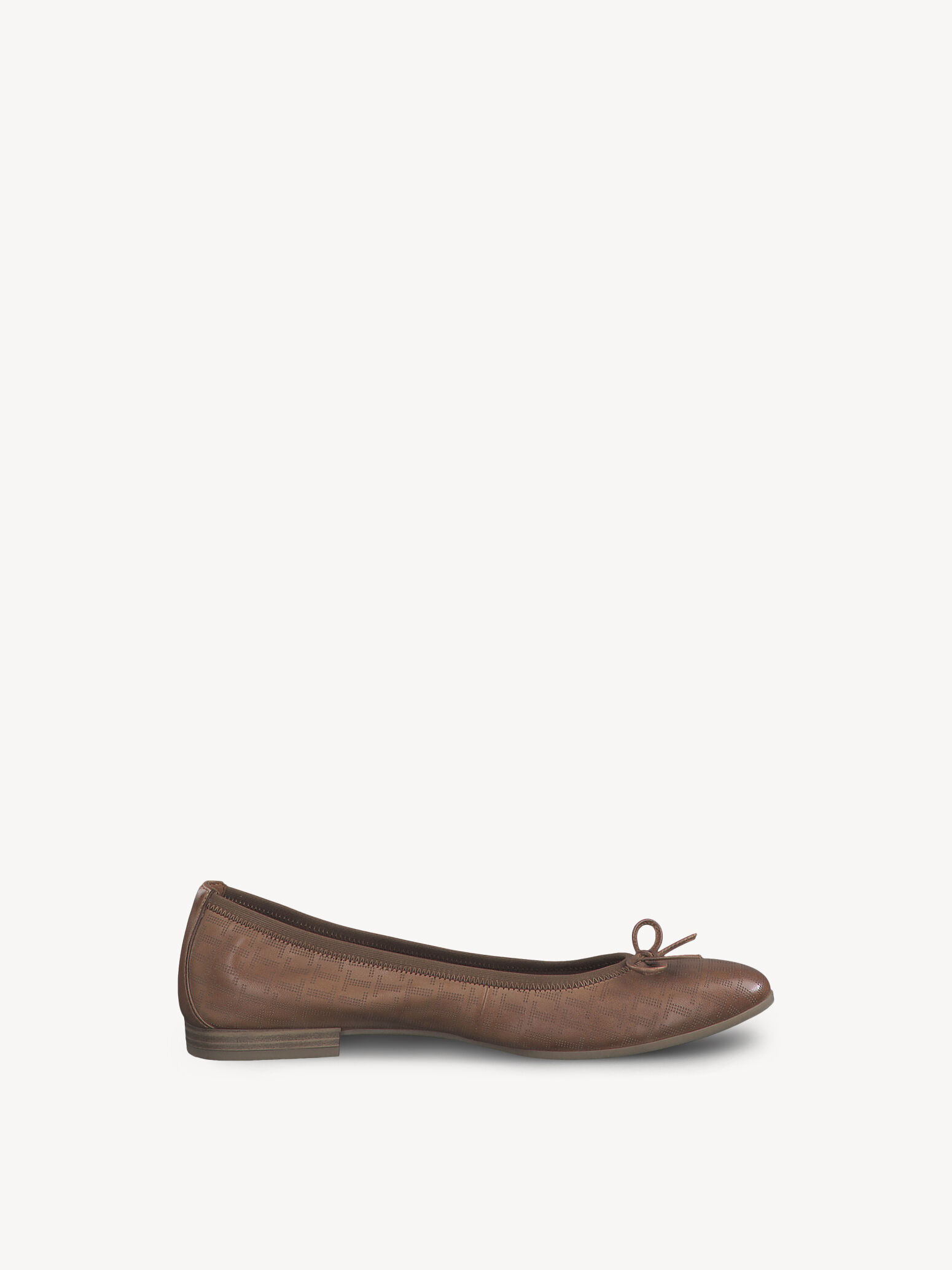 Ballerine en cuir - marron