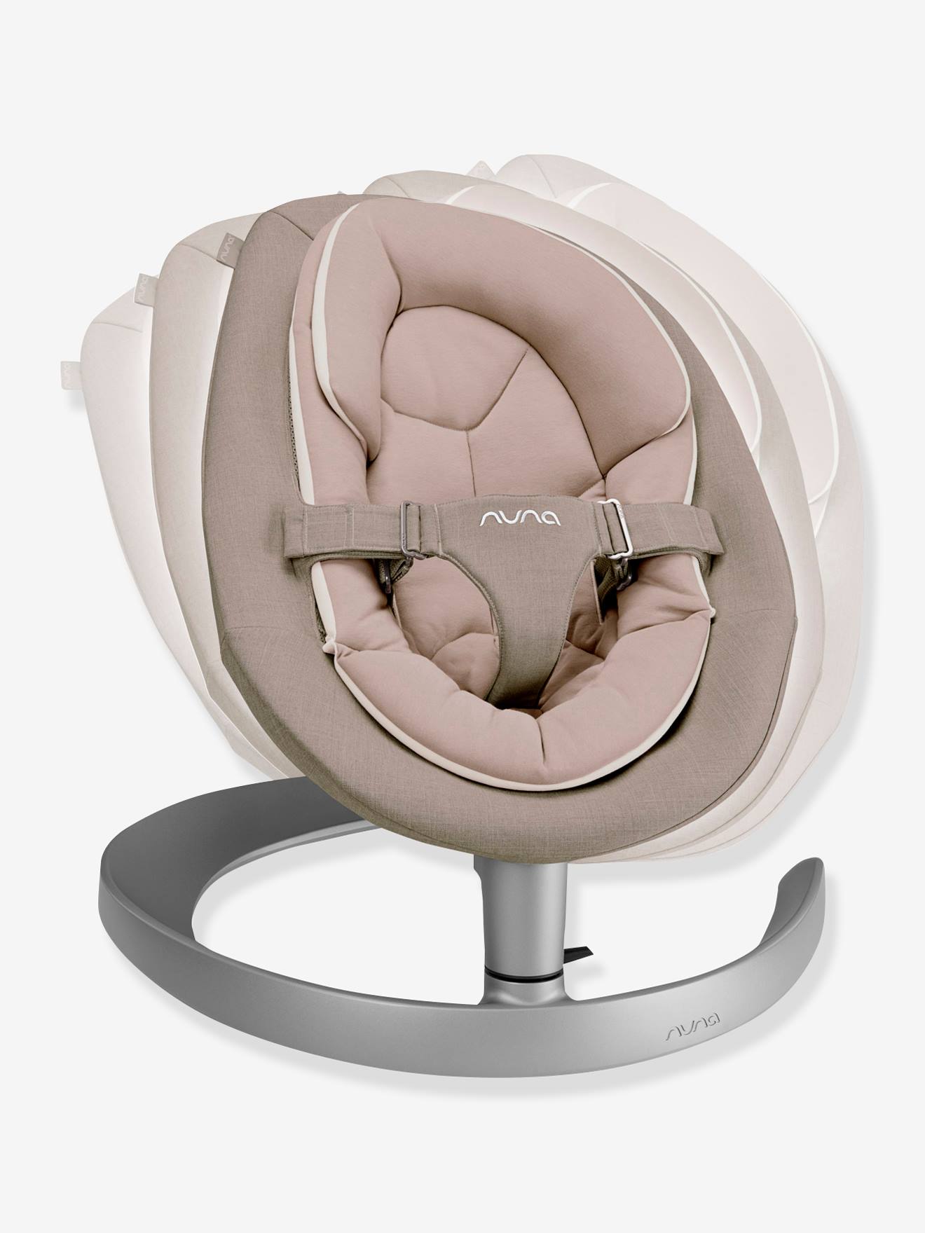 Transat évolutif NUNA Leaf Grow avec arche de jeux beige foncé (biscotti)