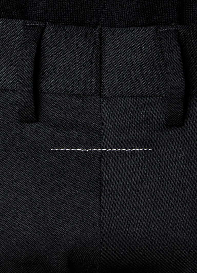 Kalhoty MM6 Wide fit ze směsi panenské vlny s bočními kapsami