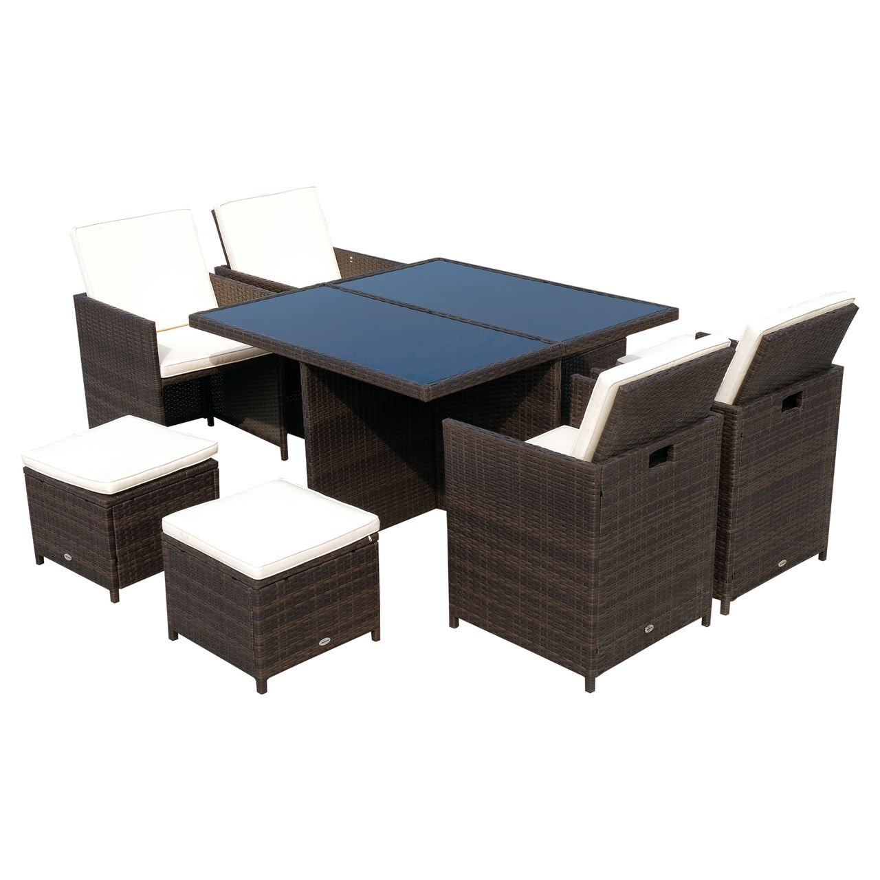 Outsunny Polyrattan Sitzgruppe