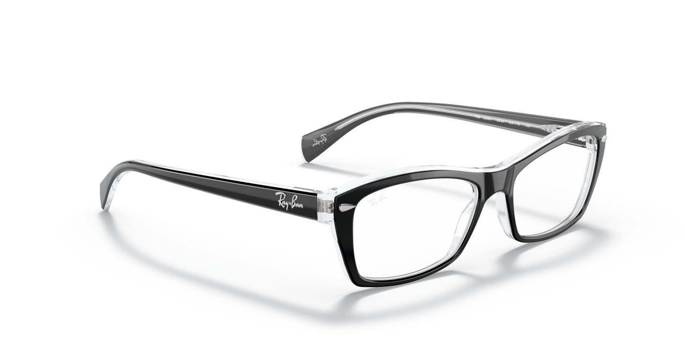 RB5255 OPTICS - Negru lucios pe transparent