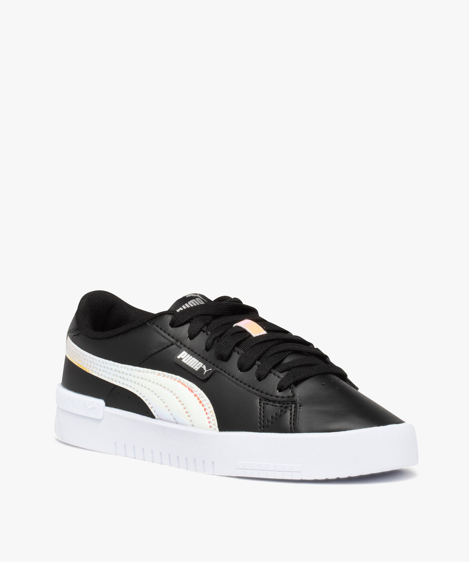 Baskets fille unies à lacets détails irisés – Puma Jada noir | GEMO