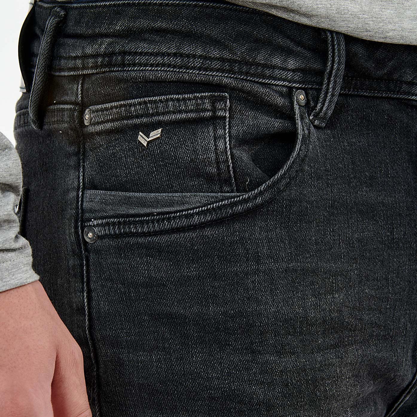 IRISH  Jean slim noir homme
