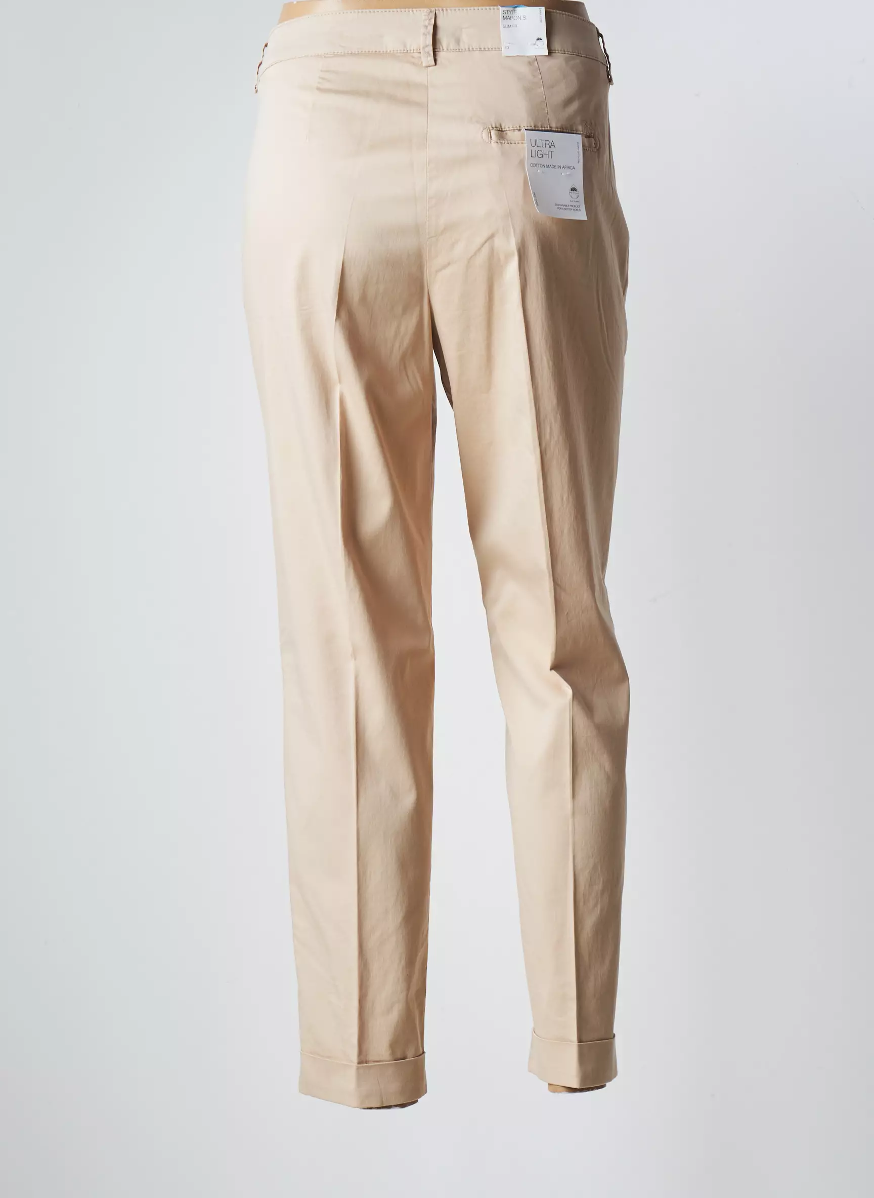 Brax Pantalons Slim Femme couleur beige