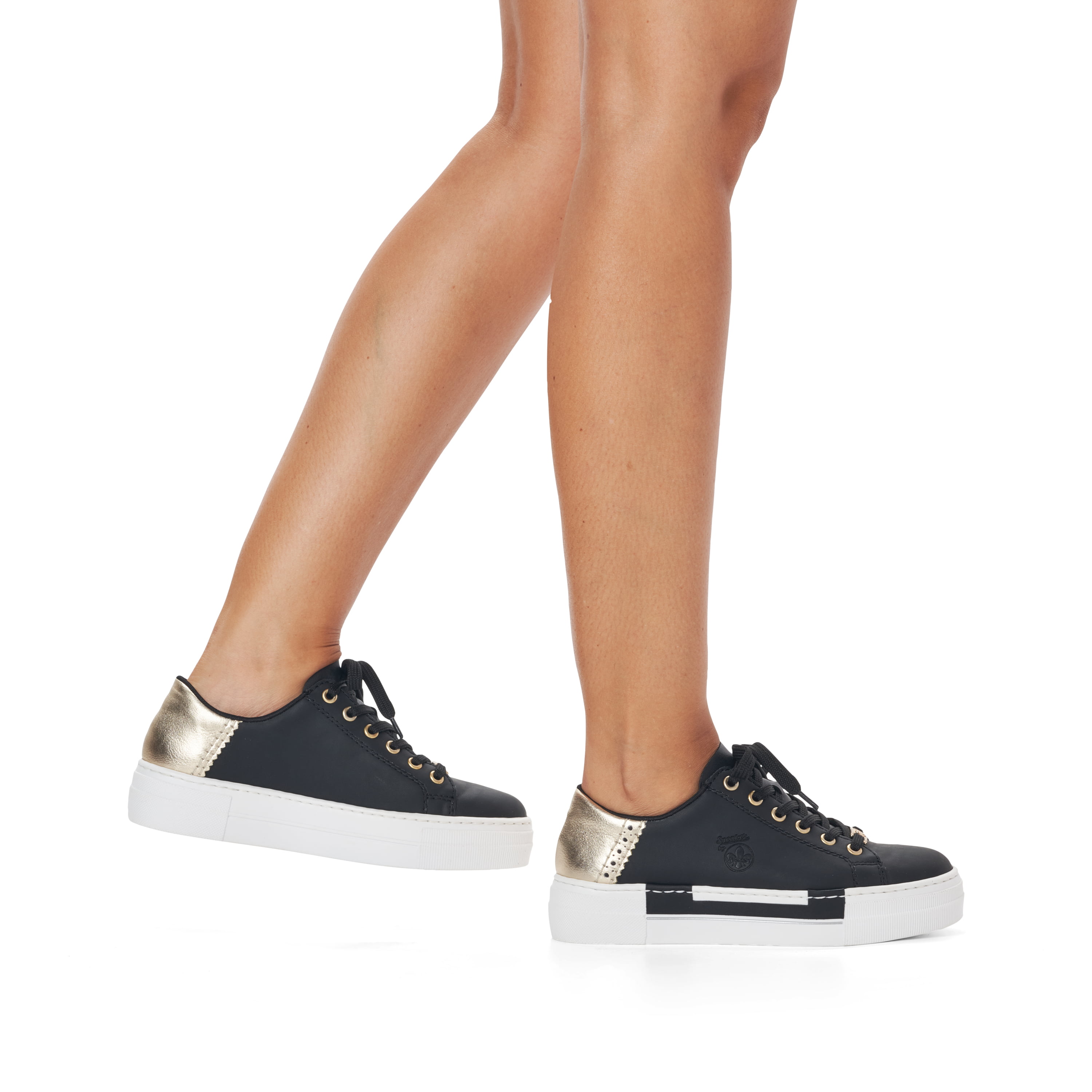 Rieker Damen Sneaker Low graphitschwarz