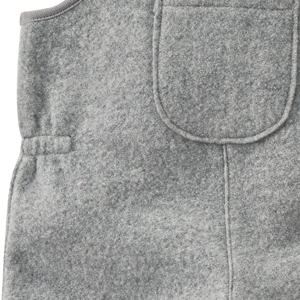 Baby Wollwalk-Latzhose mit Umschlagbündchen