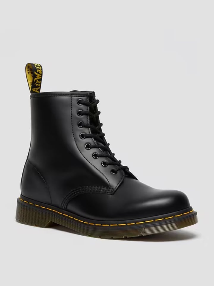 Dr. Martens Leder-Boots in Schwarz günstig kaufen
